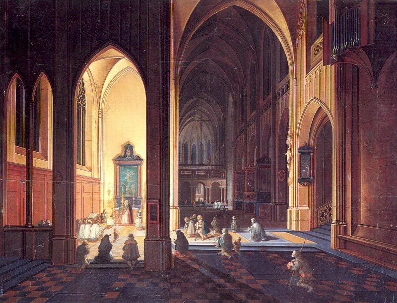 Neeffs, Peter the Elder Interior of a Gothic Church china oil painting image